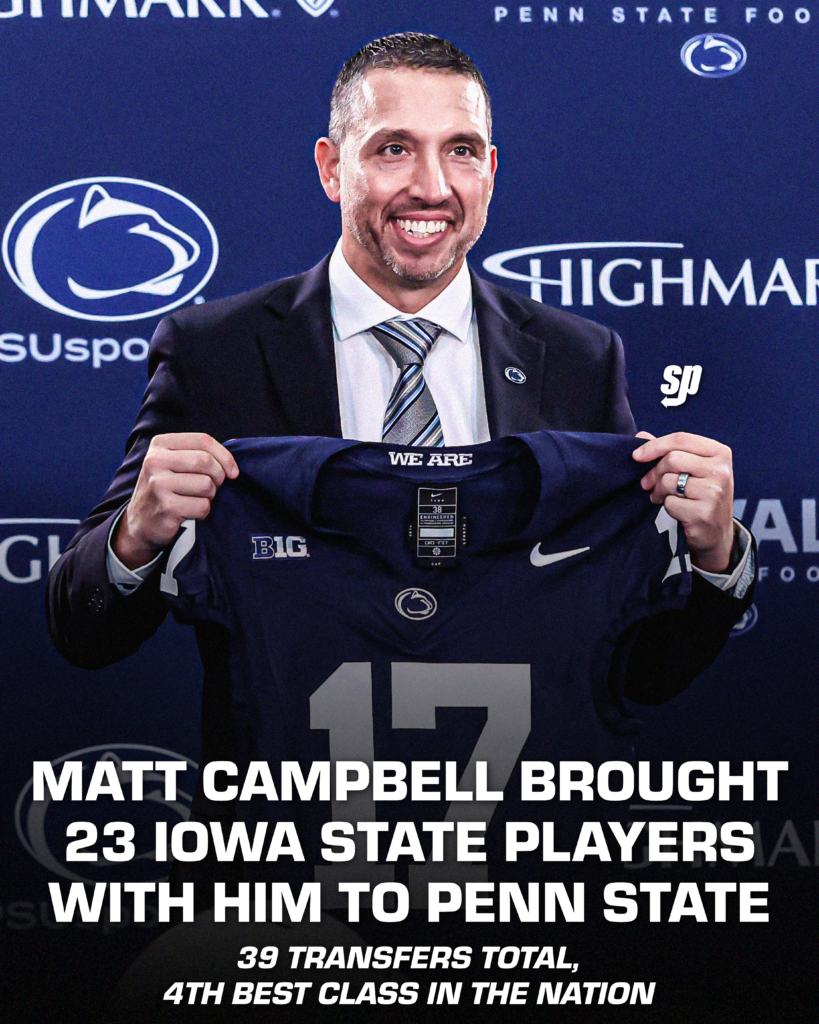 Matt Campbell left Iowa State to become the new head football coach at Penn State.