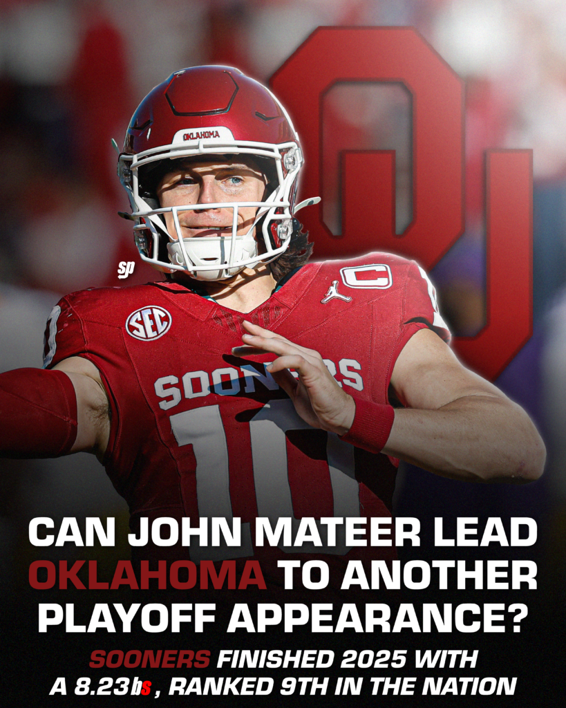 John Mateer is entering his second season with the Oklahoma Sooners.