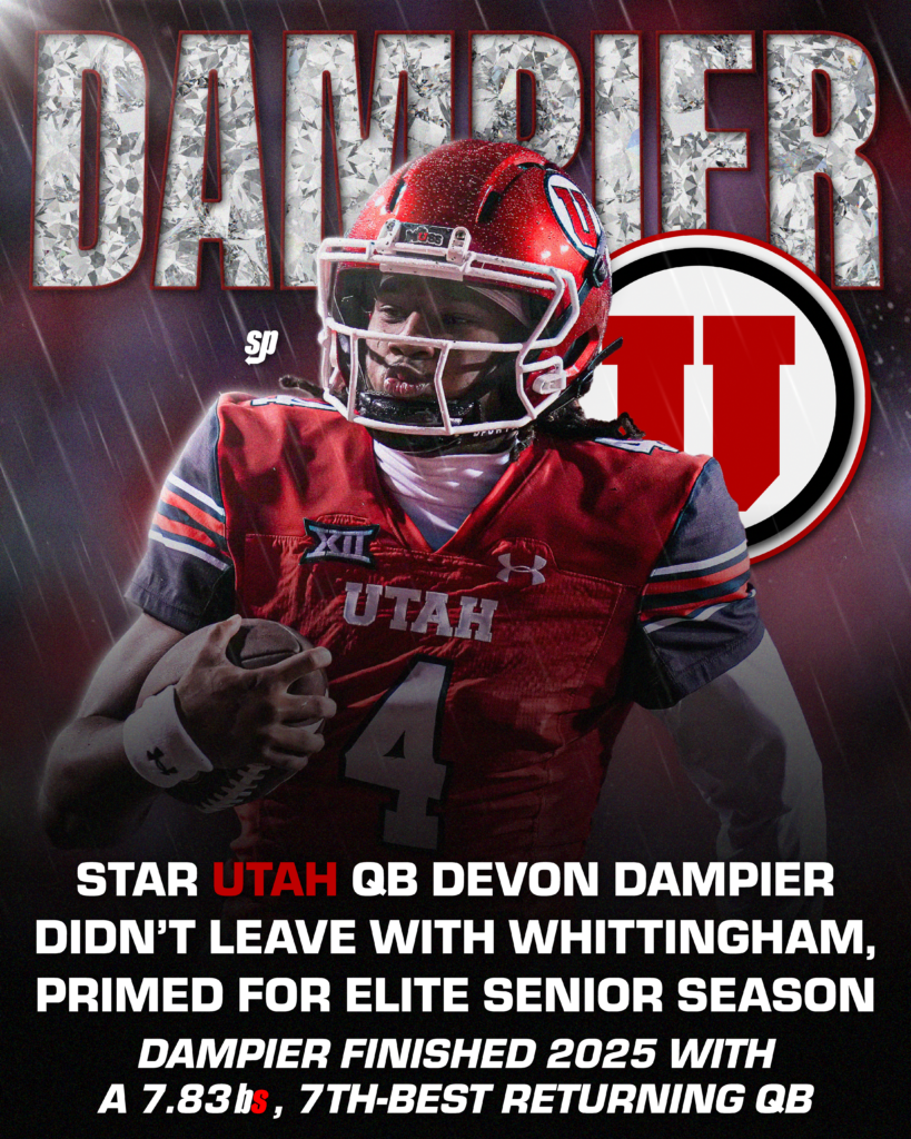 Utah quarterback Devon Dampier is entering his senior season.