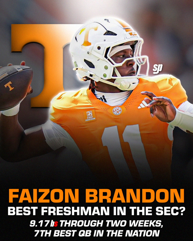Faizon Brandon is leading the Volunteers' offense.