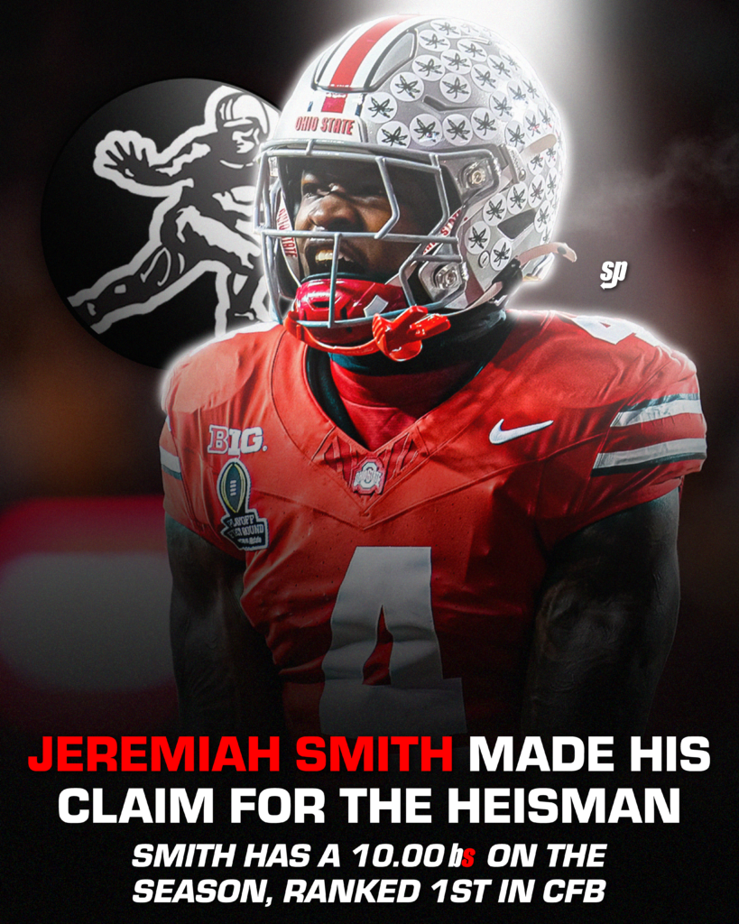 Jeremiah Smith scored four touchdowns vs. Illinois.